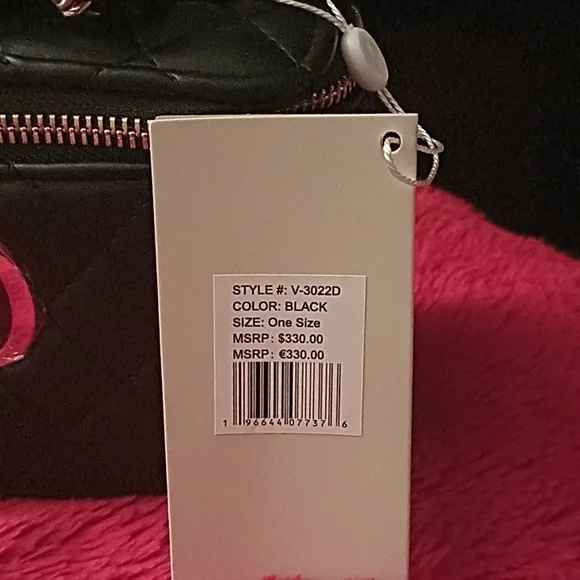 NWT Valentino Orlandi Black Crossbody Bag with Gold Accents - Picture 4 of 7